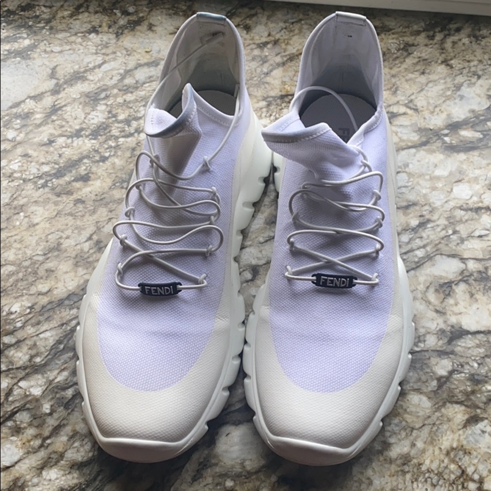 White fendi sneakers